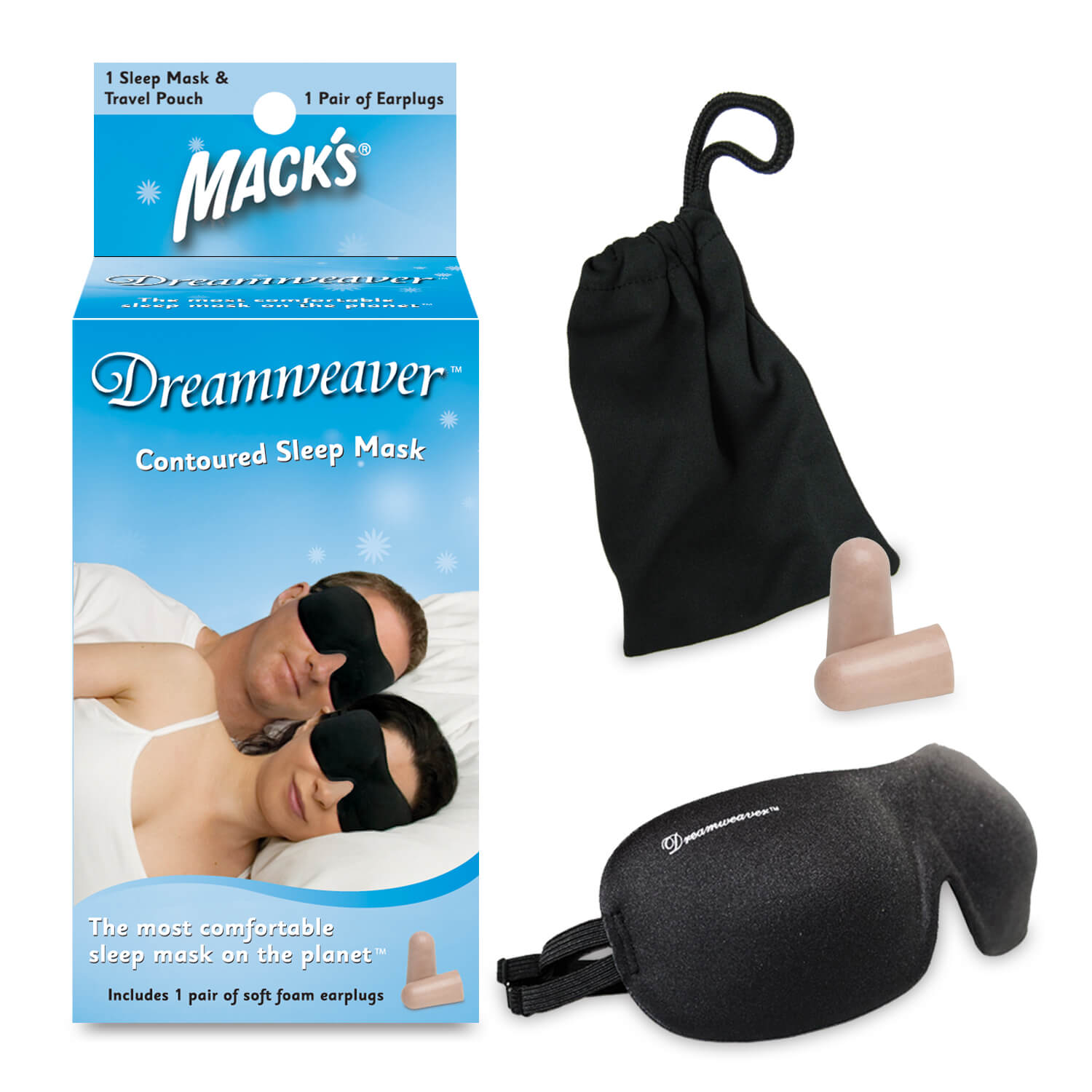 Dreamweaver Contoured Sleep Mask Earplugs Mack's