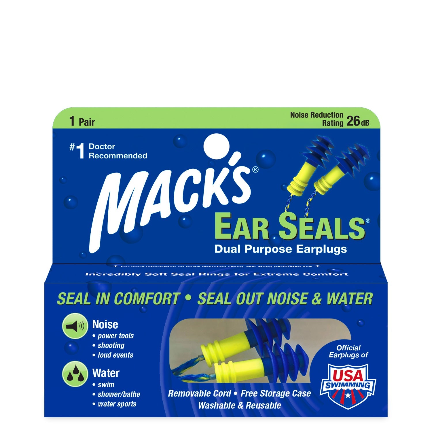 Ear Seals Dual Purpose Earplugs Earplugs Mack's