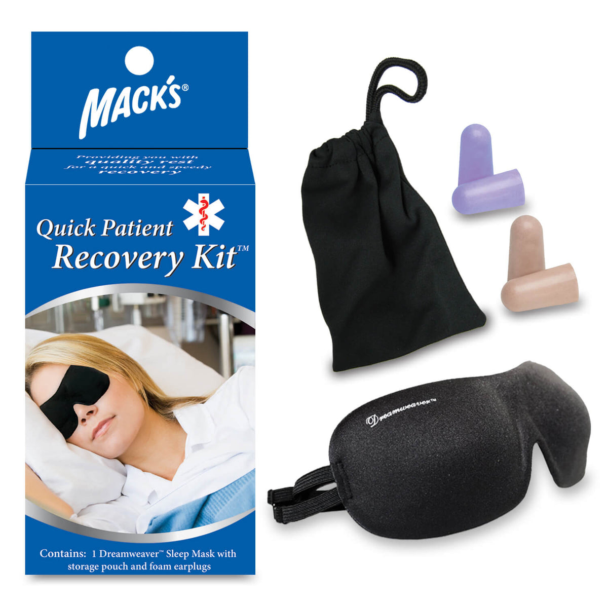 Quick Patient Recovery Kit Earplugs Mack's