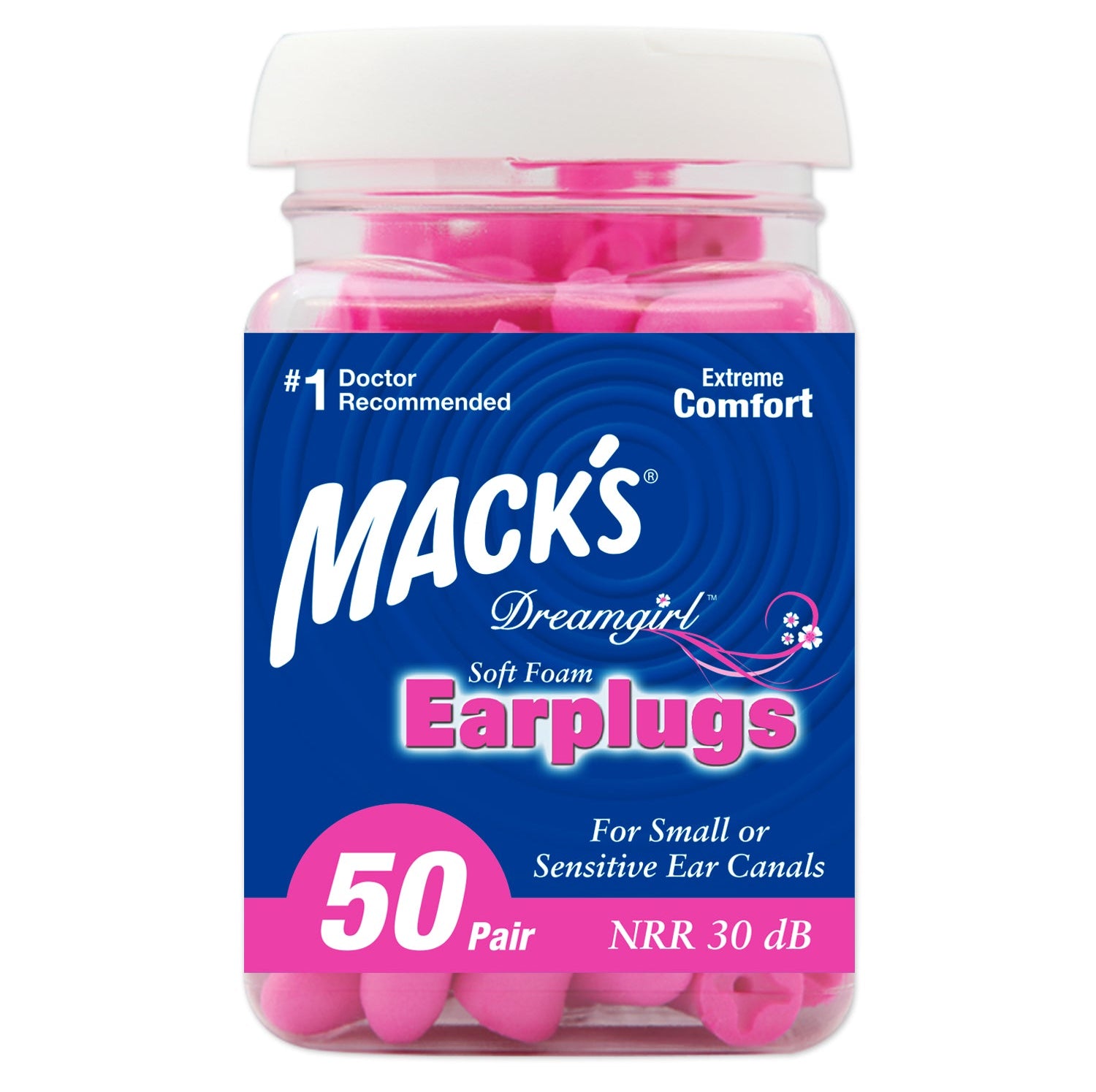 Dreamgirl Soft Foam Earplugs Earplugs Mack's 50 Pairs