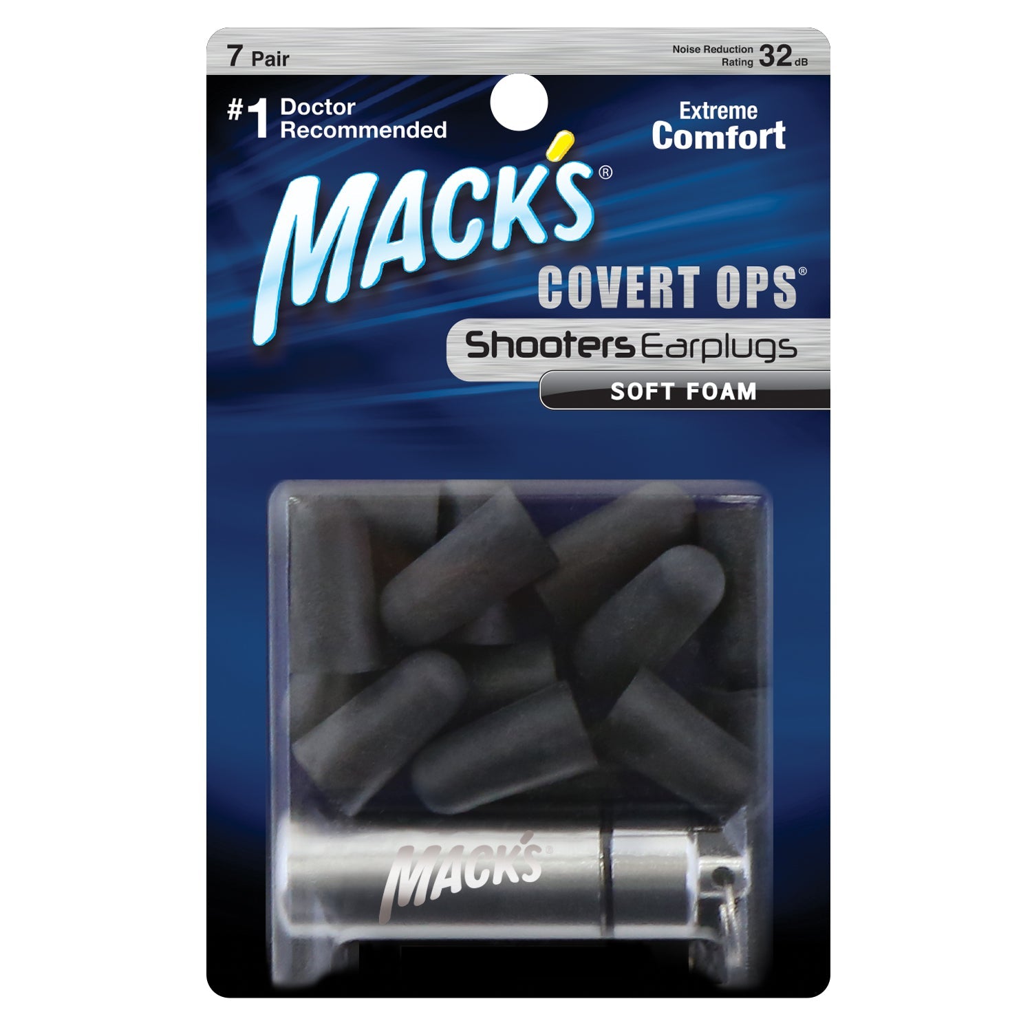 Shooting Covert Ops® Soft Foam Ear Plugs Earplugs Mack's