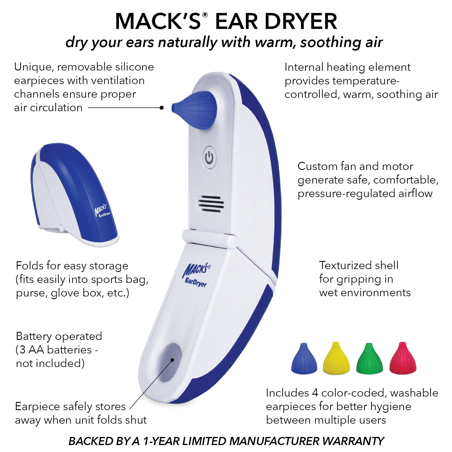 Ear Dryer Earplugs Mack's   