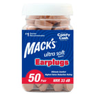 High Performance Ultra Soft Foam Earplugs Earplugs Mack's 50 Pairs  