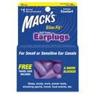 Safesound Soft Foam Slim Fit Earplugs Earplugs Mack's 10 Pairs + Travel Case  