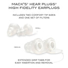 Hear Plugs High Fidelity Ear Plugs Earplugs Mack's   